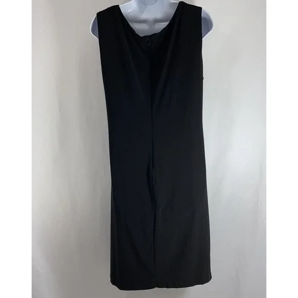 Jones Studio Faux Wrap Dress size 10 Side Ruching - Picture 5 of 9